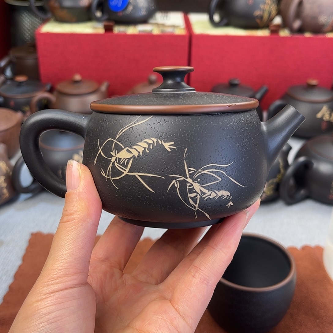 多***水200毫升纯手工刻填荔枝纹