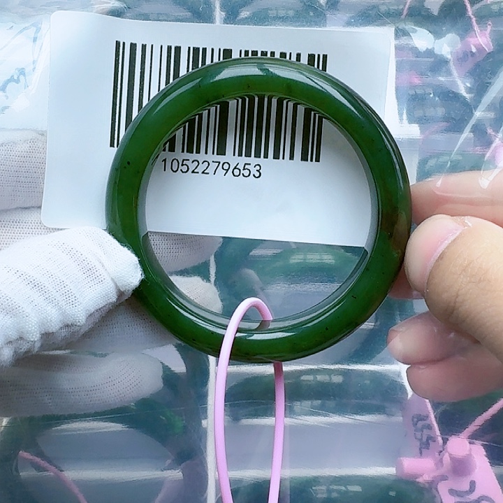 和田玉（碧玉）未镶嵌手镯5253