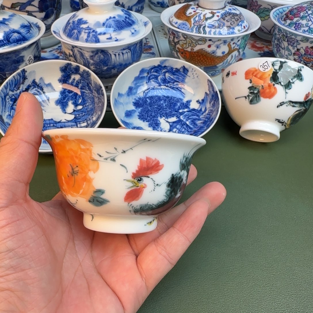 陶纯手工纯手绘茶具364