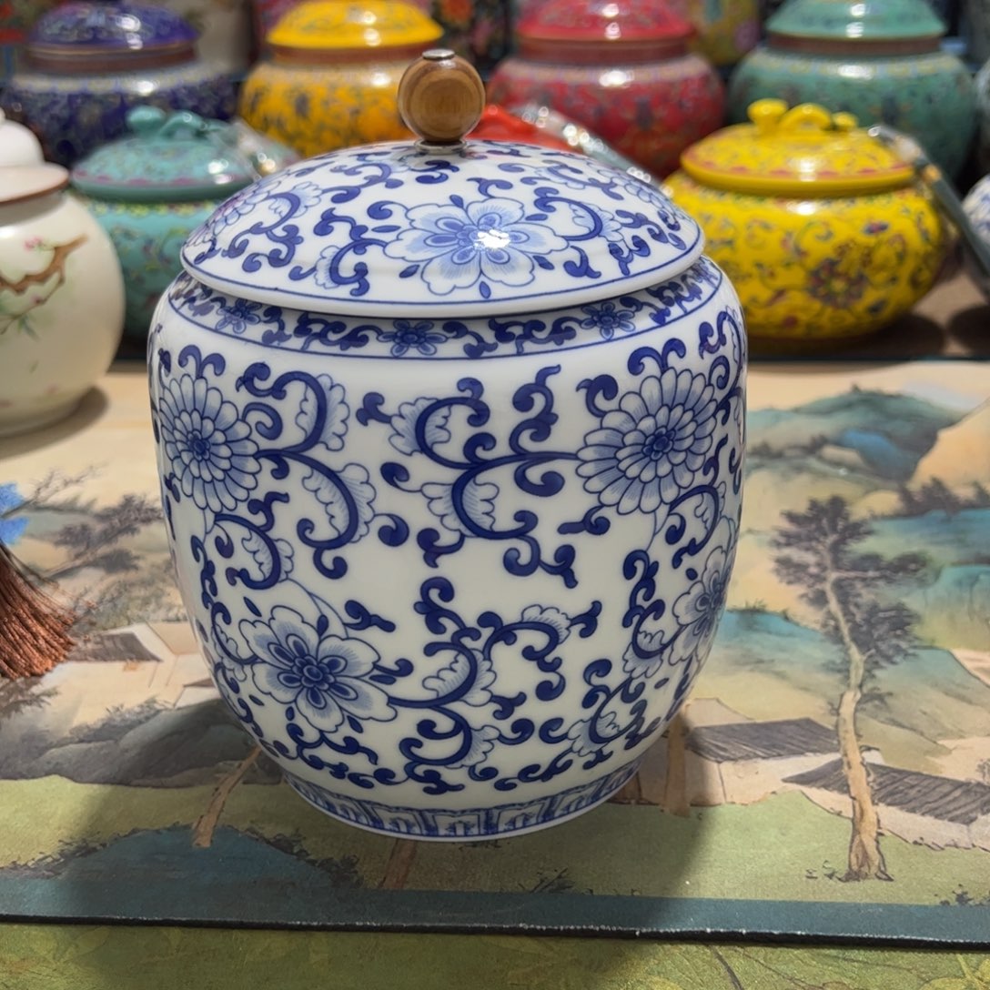 高端陶瓷茶叶罐陶瓷