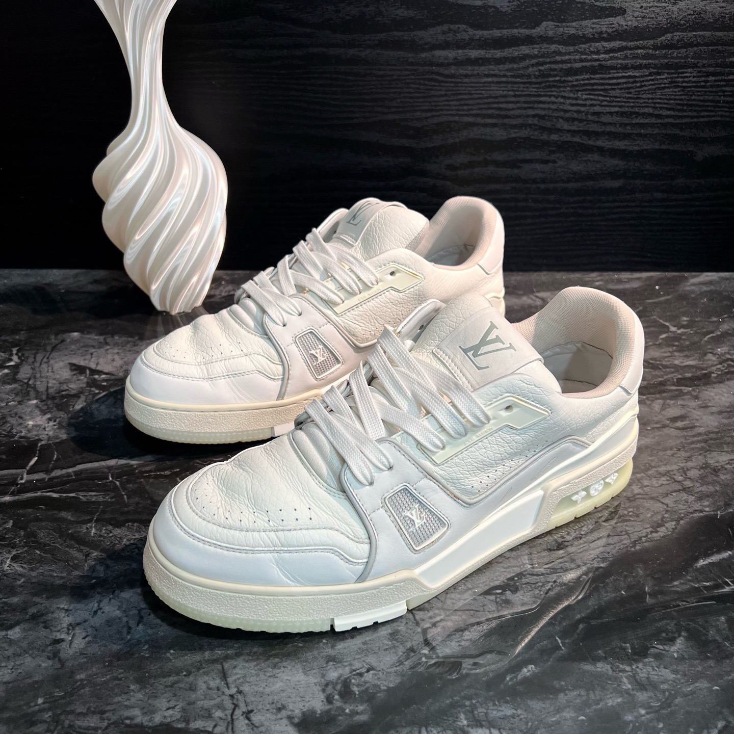 95新 LouisVuitton/路易威登 1851/42码/白水泥拼接Trainer板鞋