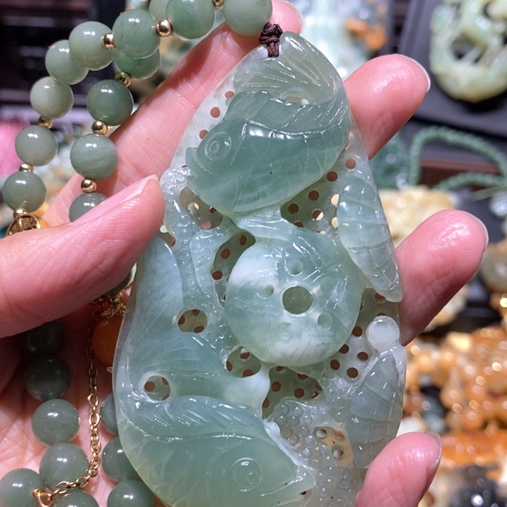 岫玉毛衣链未镶嵌