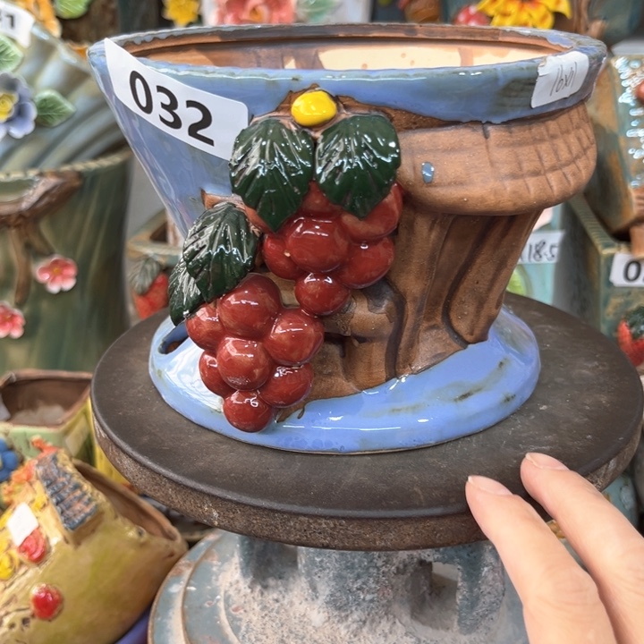 紫砂花盆粗陶材质多肉花盆