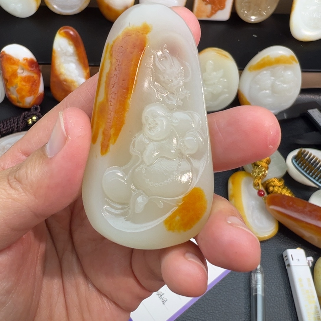玉新疆佛公精品挂件