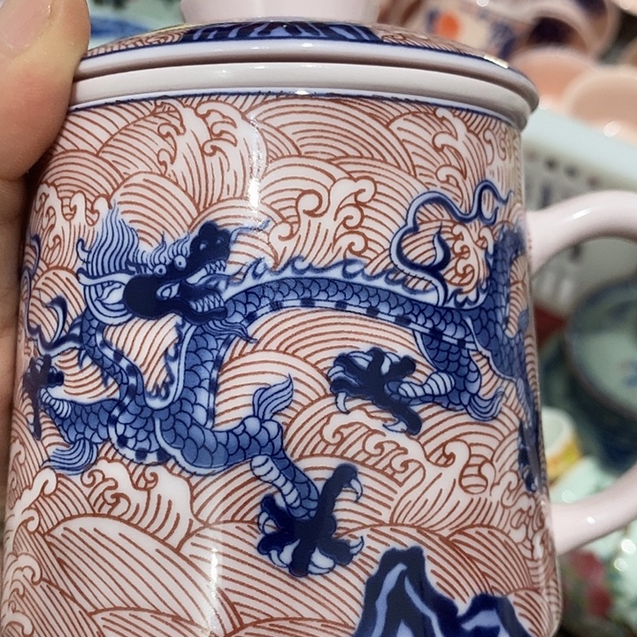 摆件陶景德镇陶瓷主人杯13344