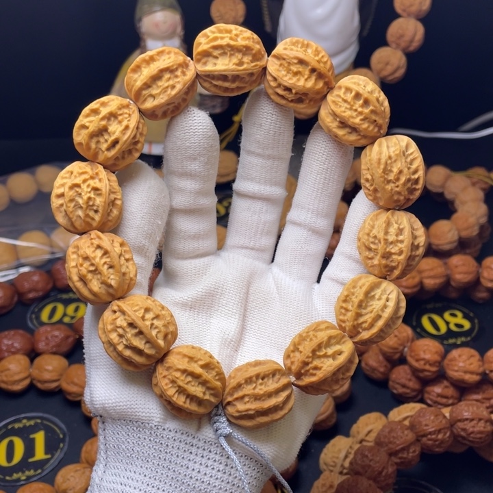 文玩核桃手串龙脊八棱