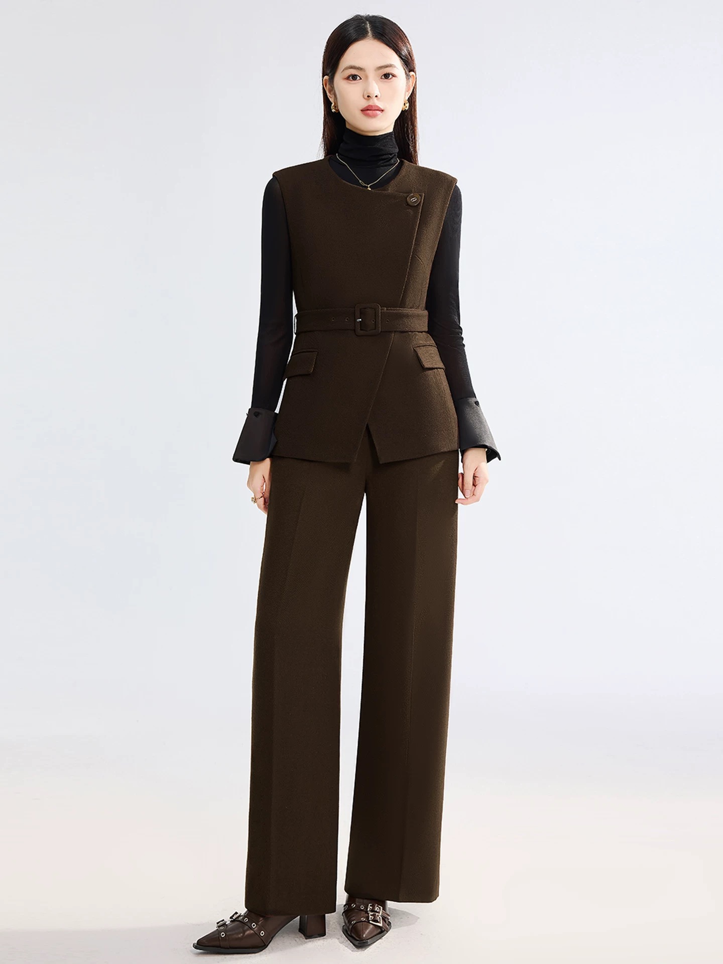 设计感西装马甲时尚套装女秋冬季休闲百搭气质