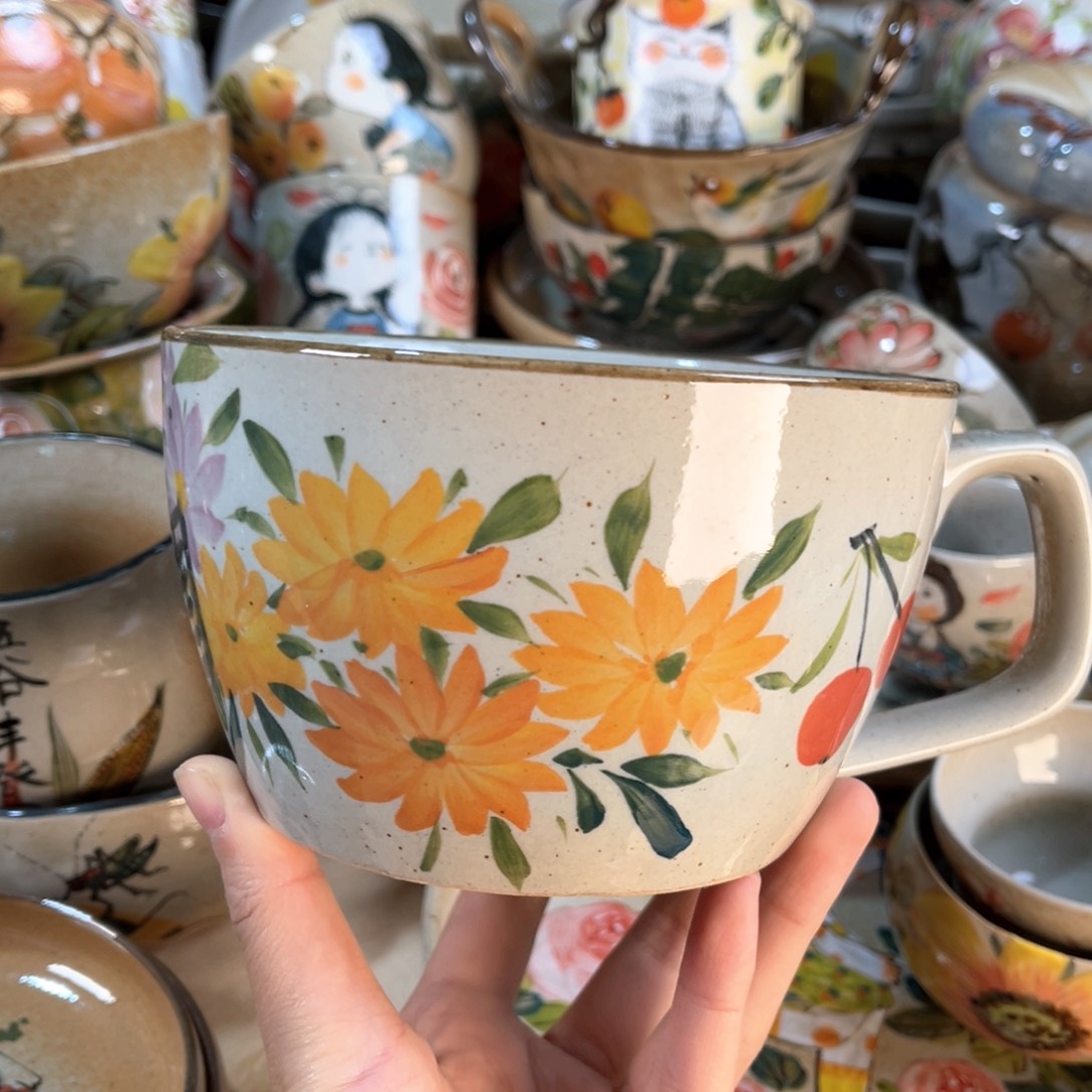 景德镇手工手绘杯