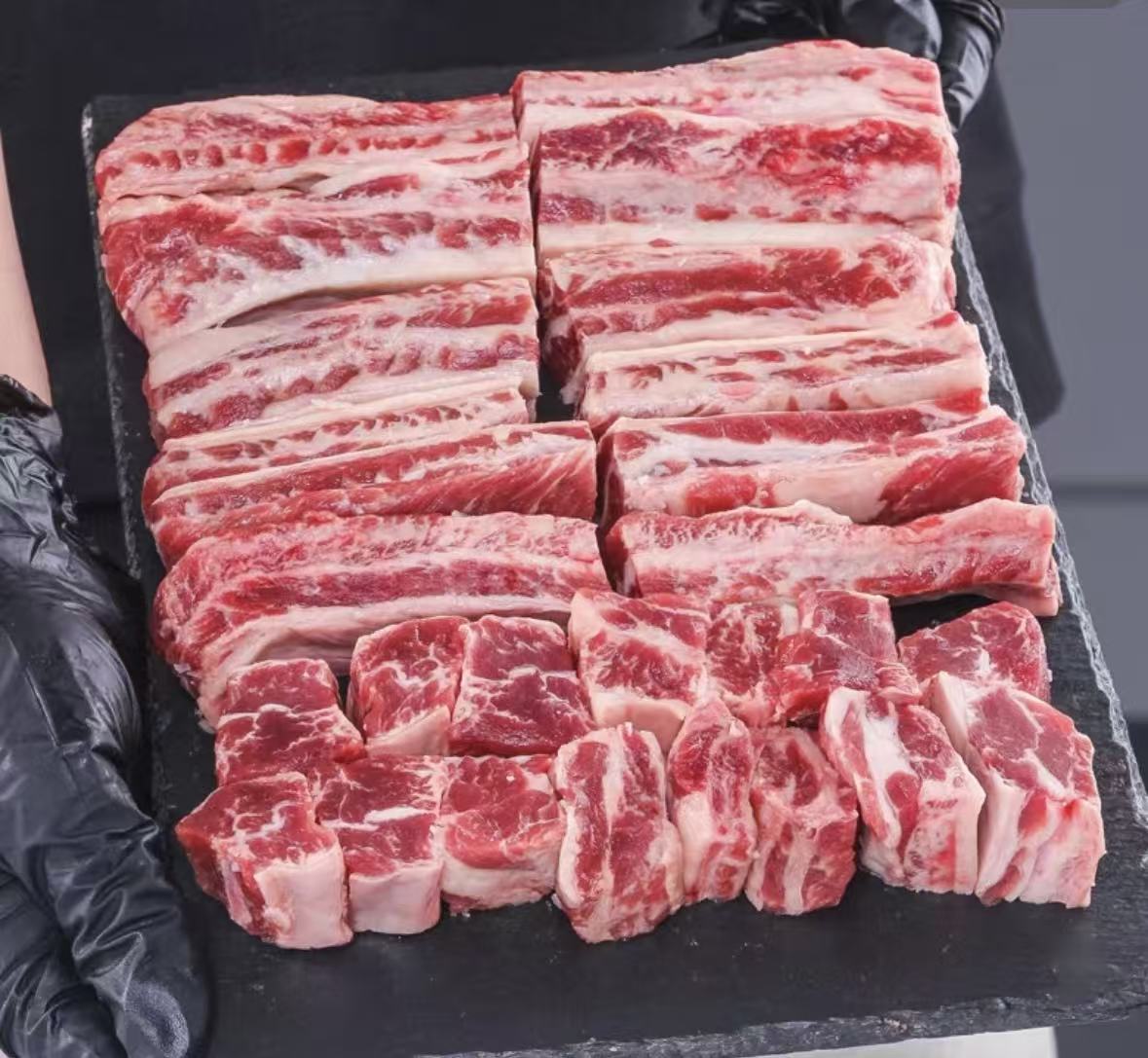 清真谷饲西冷牛肋条可用于煎烤炖煮