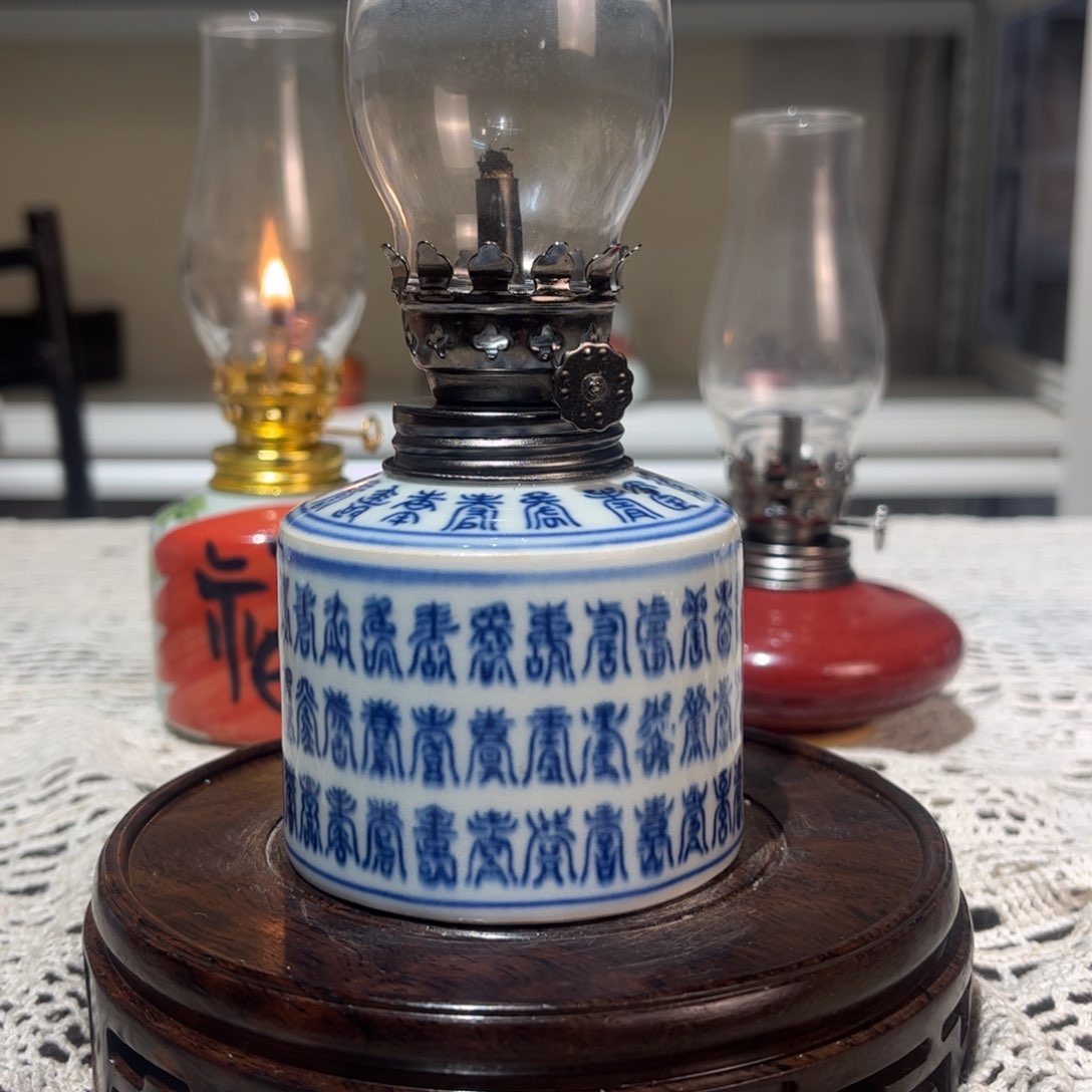 摆件景德镇陶瓷香薰灯