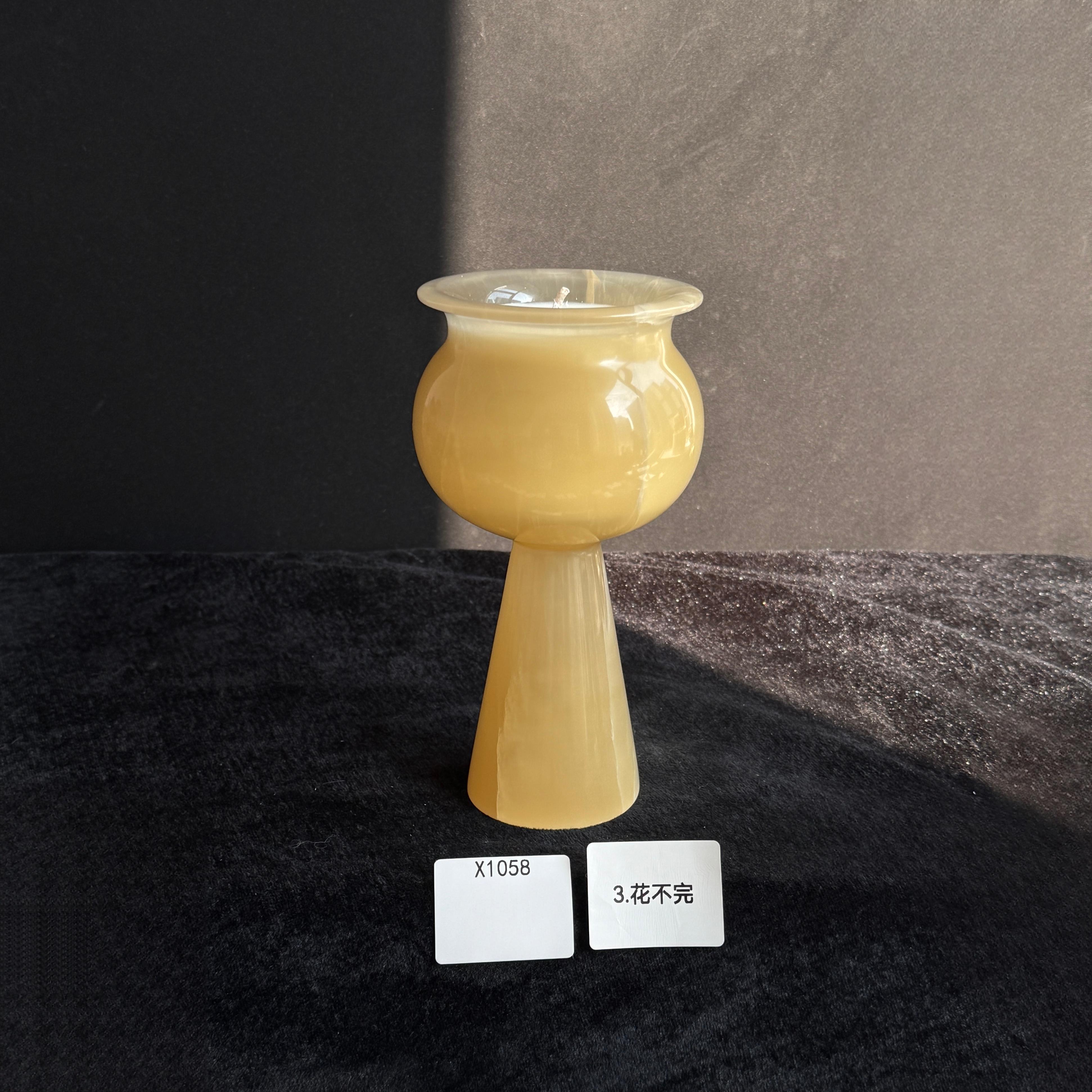 BORSCHELY天然大理石琥珀玉香薰摆件