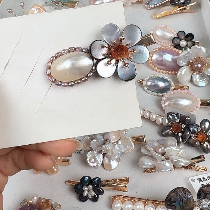 未镶嵌发饰淡水珍珠