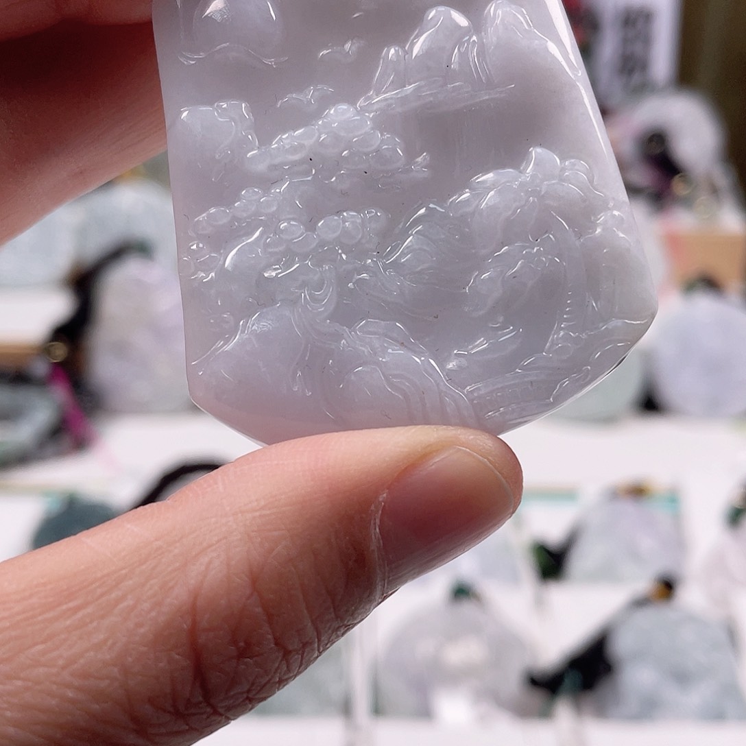 翡翠颈饰未镶嵌0483挂件