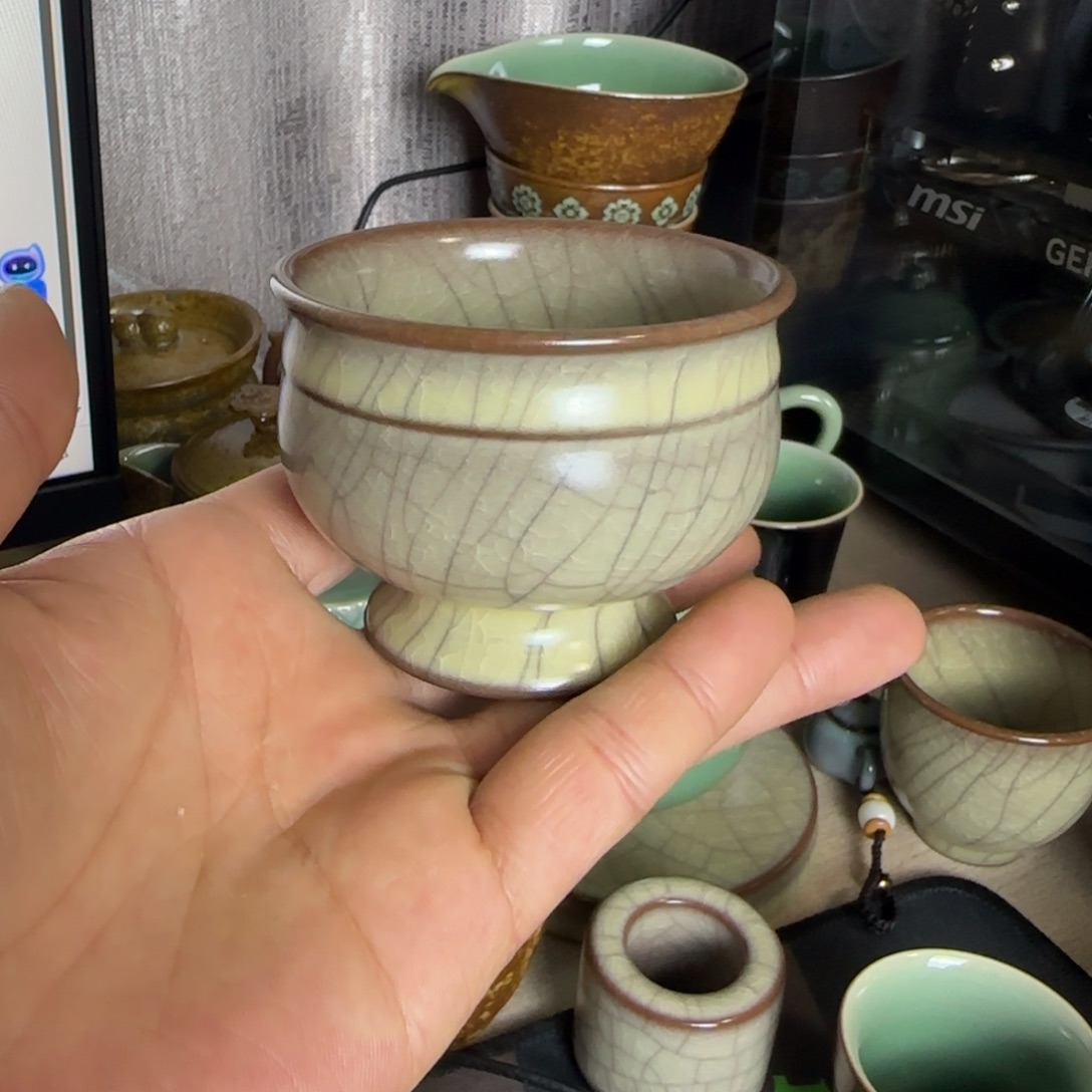小金茶具青瓷茶器