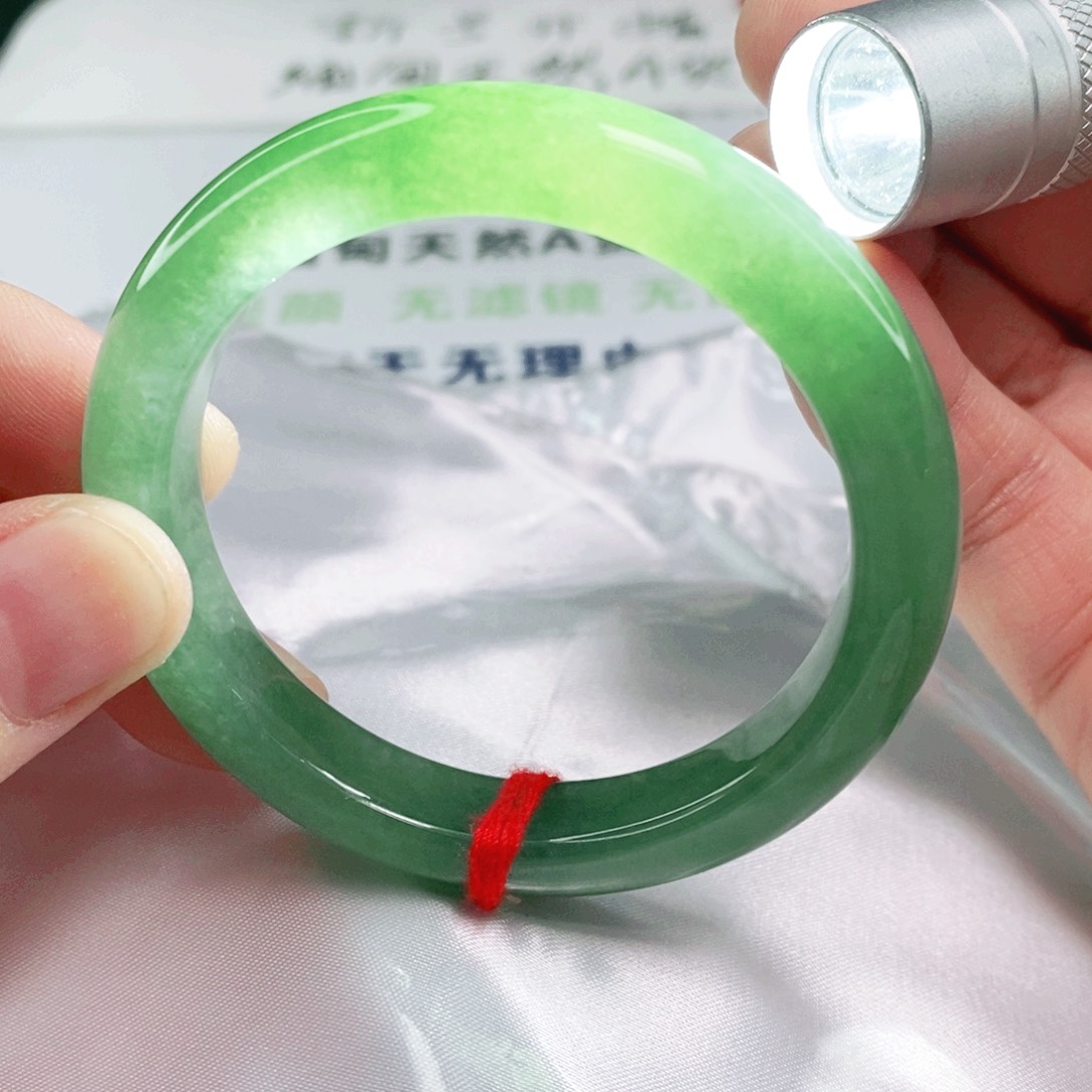 未镶嵌手镯翡翠53圈口