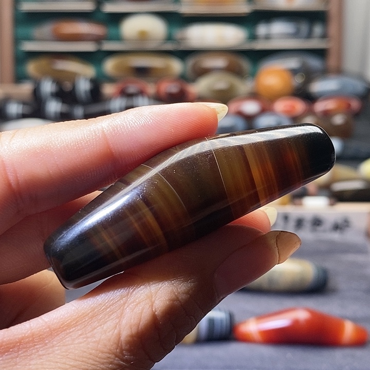 木***木玛瑙/玉髓未镶嵌吊坠(不含链)