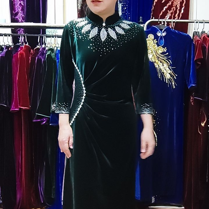 ▻***ฅ旗袍连衣裙XL码125斤内