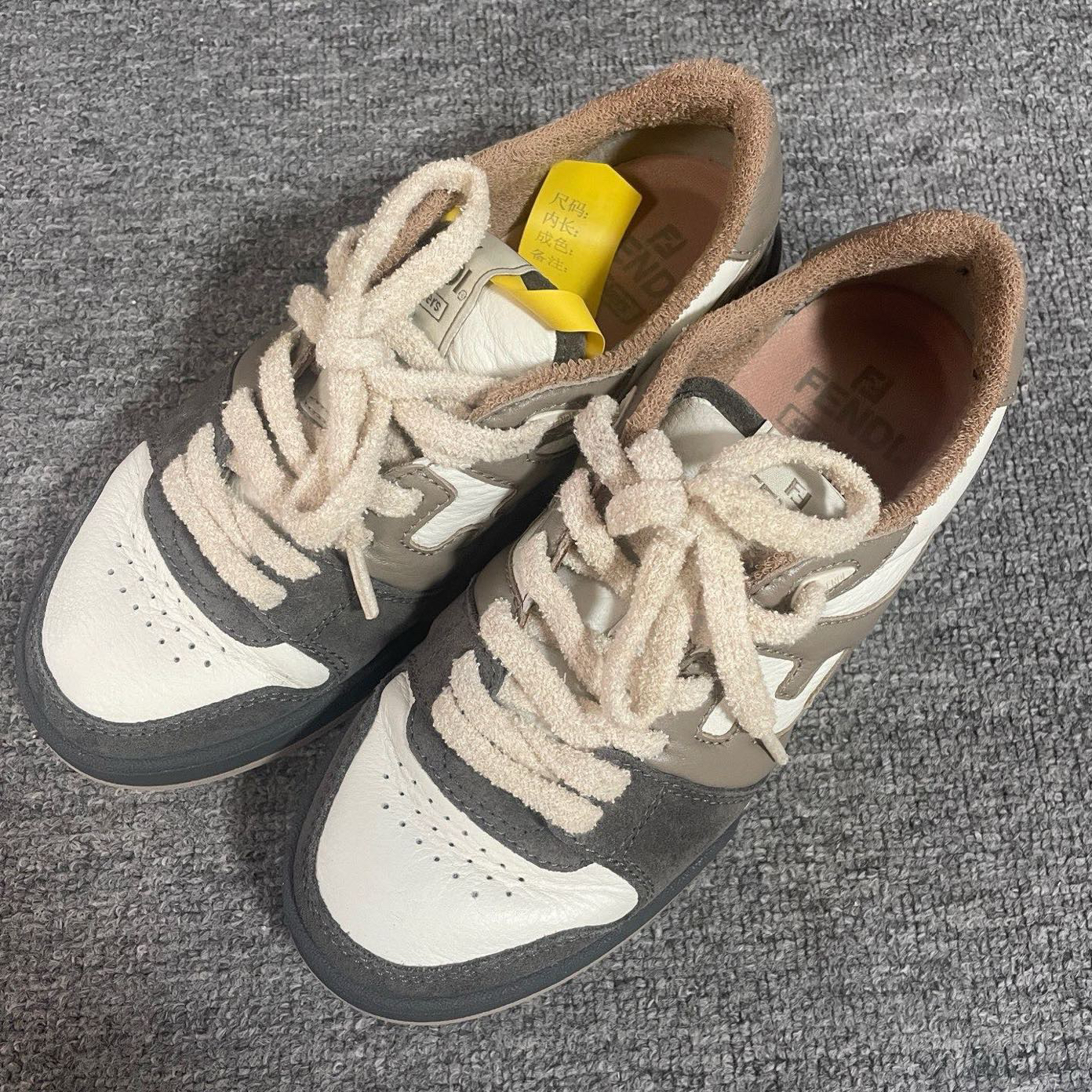 95新 FENDI/芬迪 Match 低帮系带时尚板鞋  37码/14824