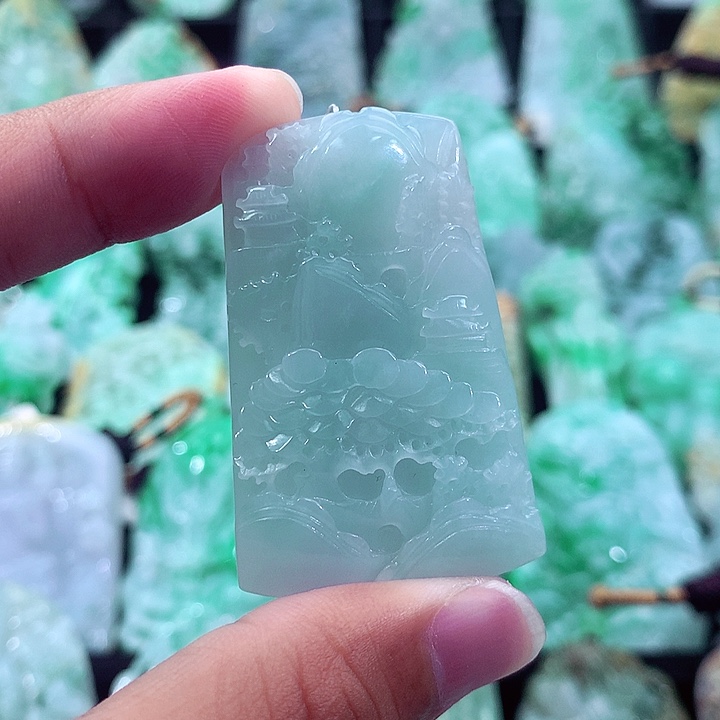 翡翠未镶嵌吊坠(不含链)