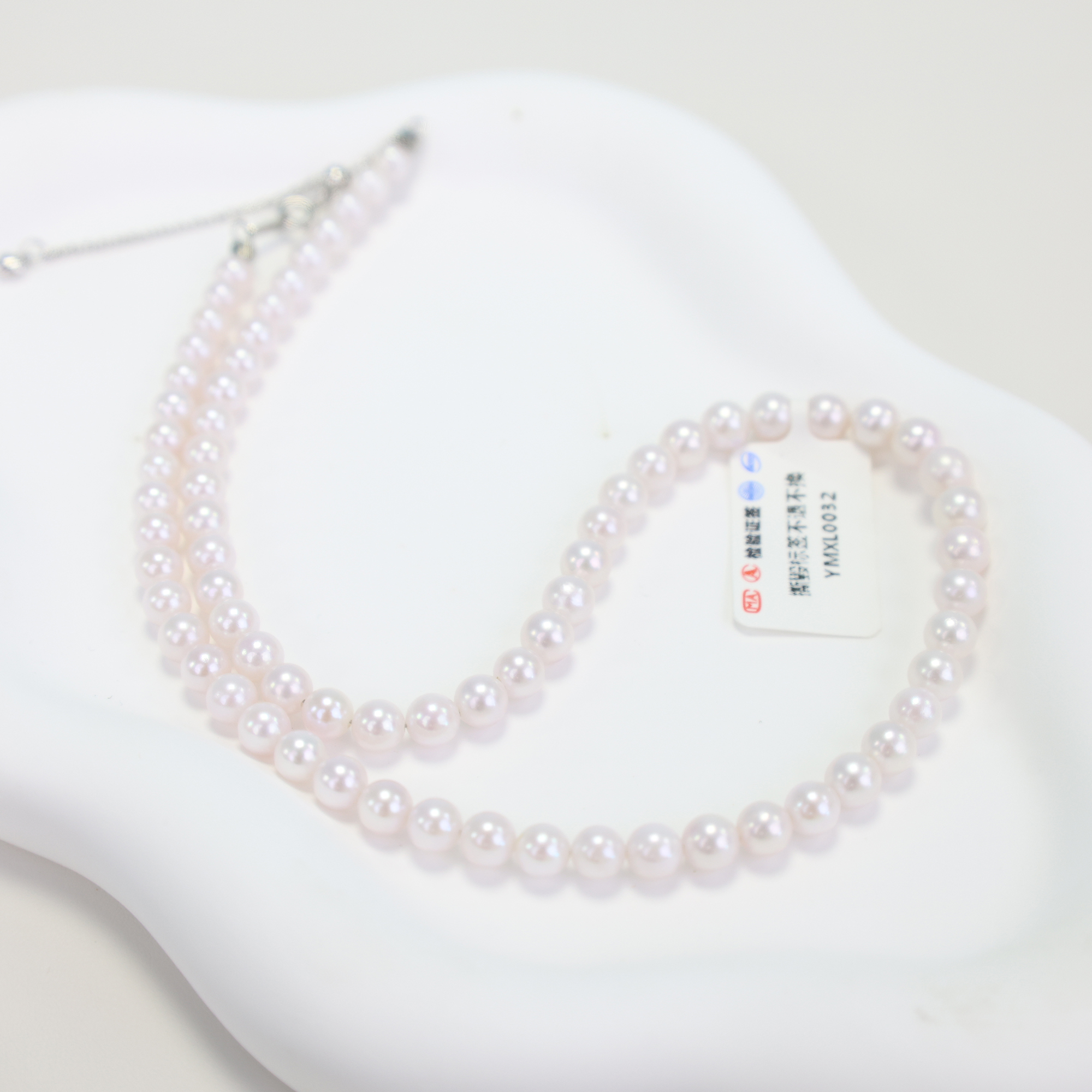 【一铭珠宝】Akoya天女粉海水珍珠项链5-6mm YMXL0032