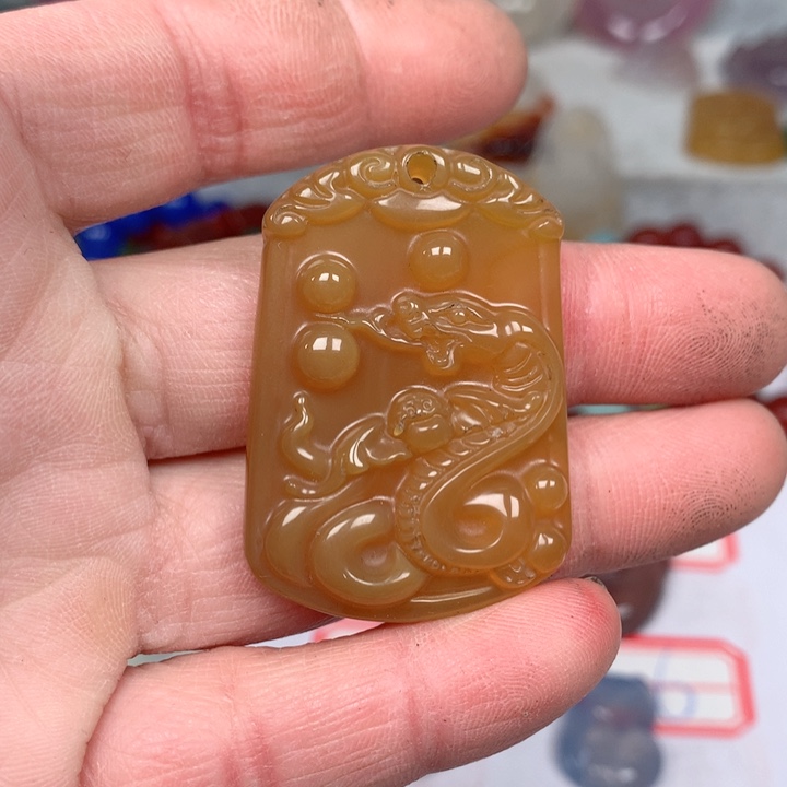 玛瑙/玉髓颈饰未镶嵌心*