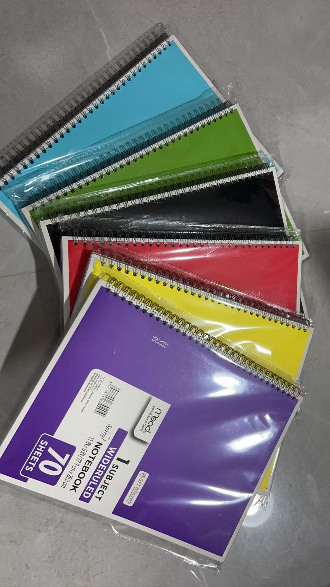 【小尼文具】A4线圈本 薄脆横线带可撕线70张 到手6本