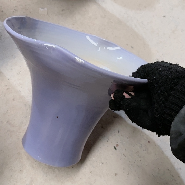 瓶口22高21瑕景德镇陶瓷学院