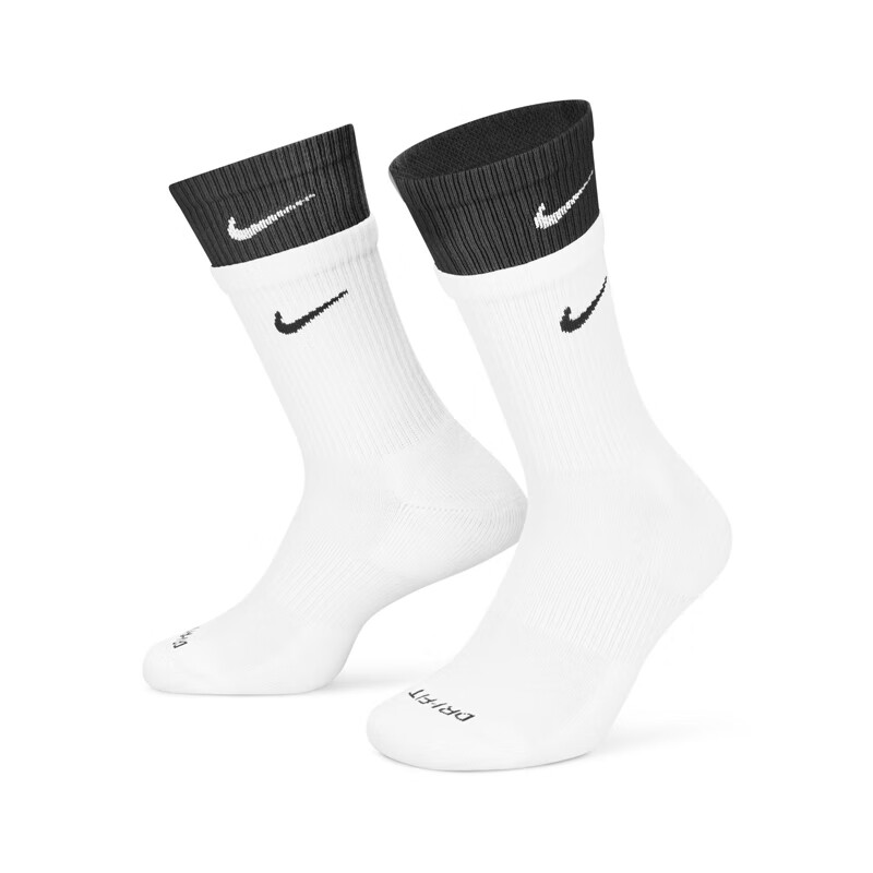 NIKE/耐克男女同款 (1双) 舒适速干中筒训练运动袜子DD2795104