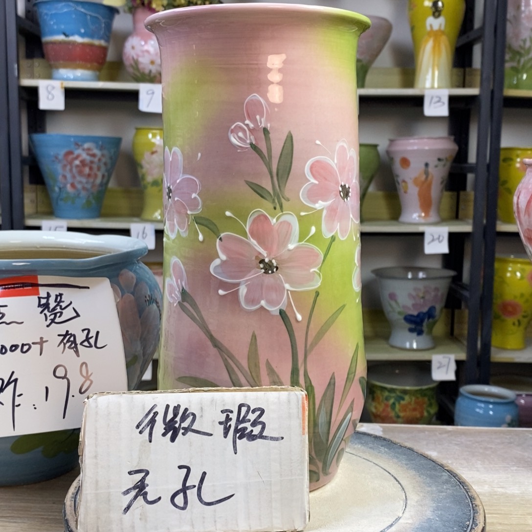 景德镇手工手绘陶瓷花盆