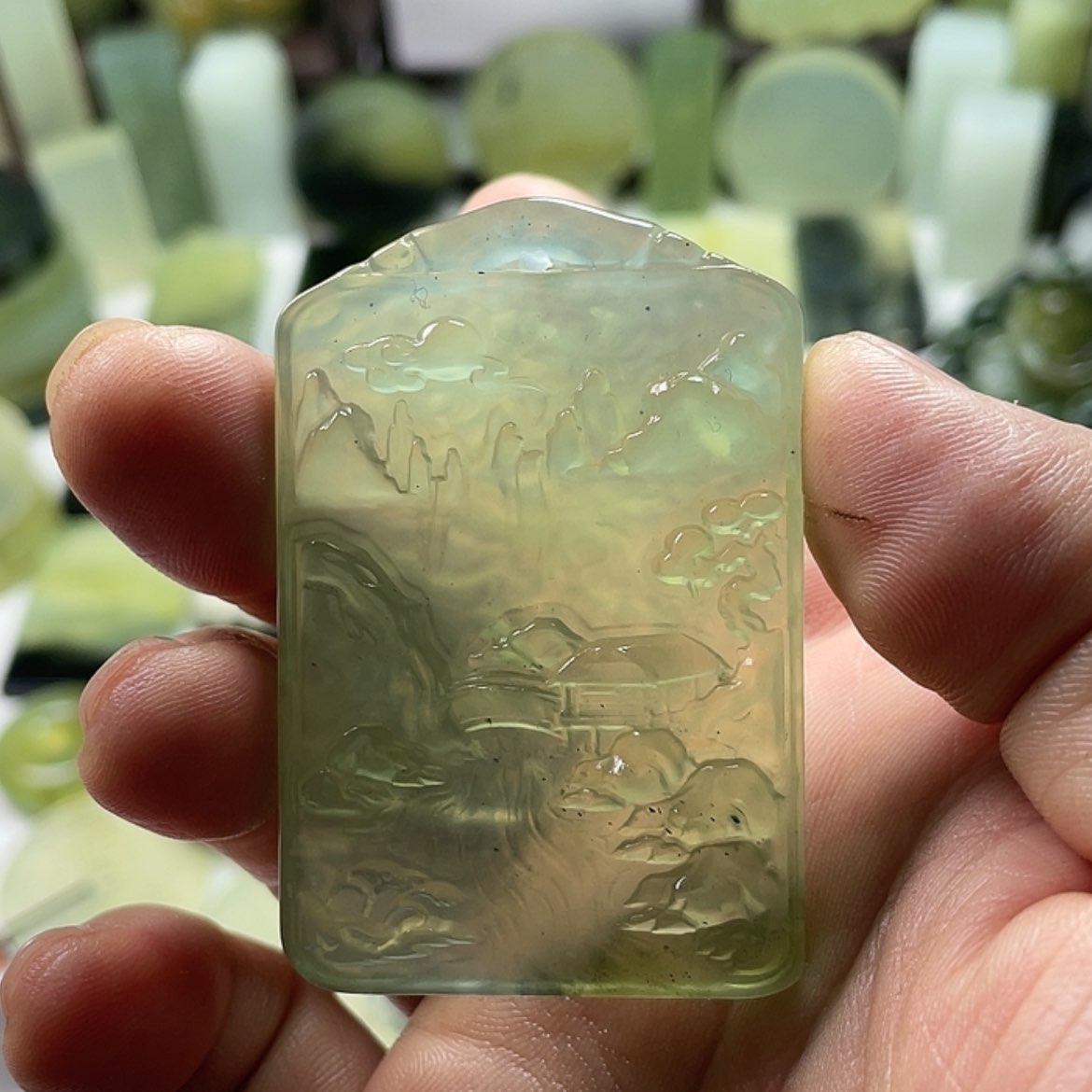 【闪购商品】岫玉挂件未镶嵌中国四大名玉岫玉