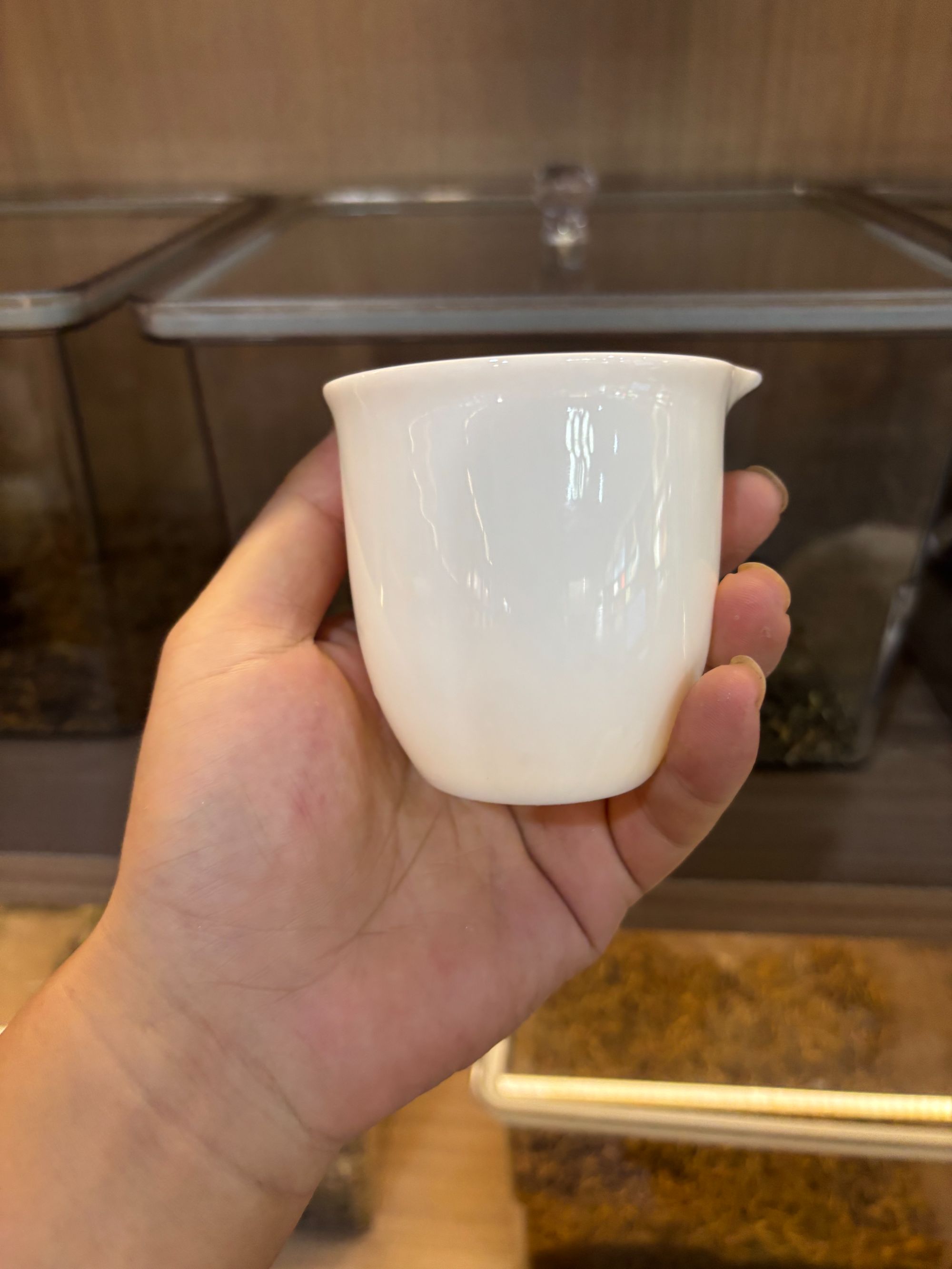 公道杯白瓷杯杯子白瓷公道杯