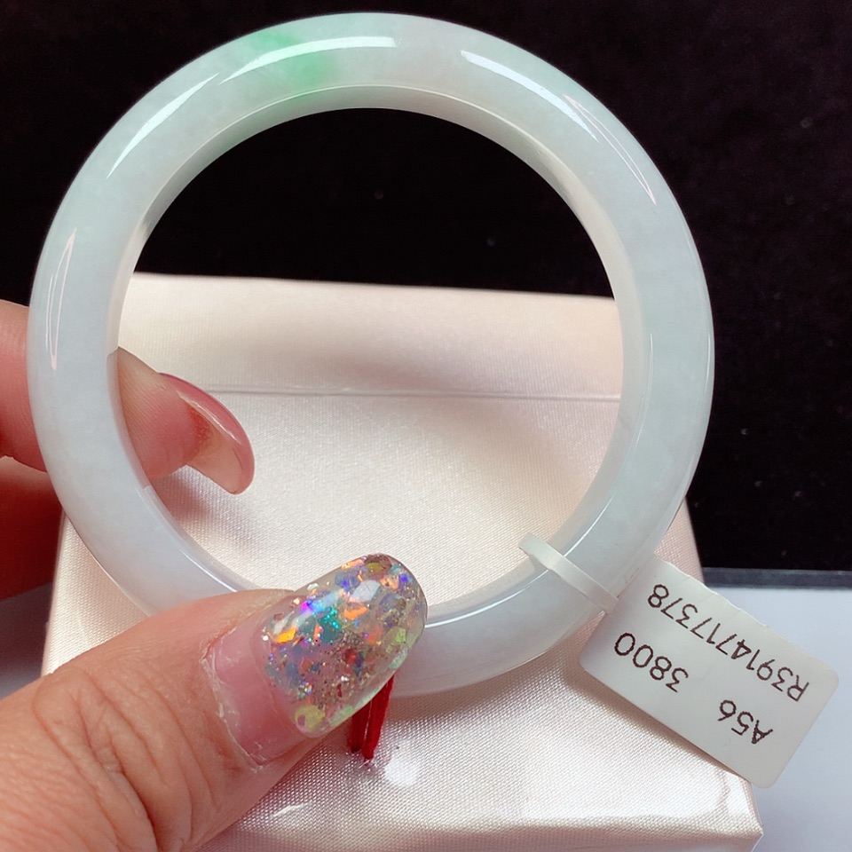 【闪购商品】翡翠手镯未镶嵌天然翡翠手镯56