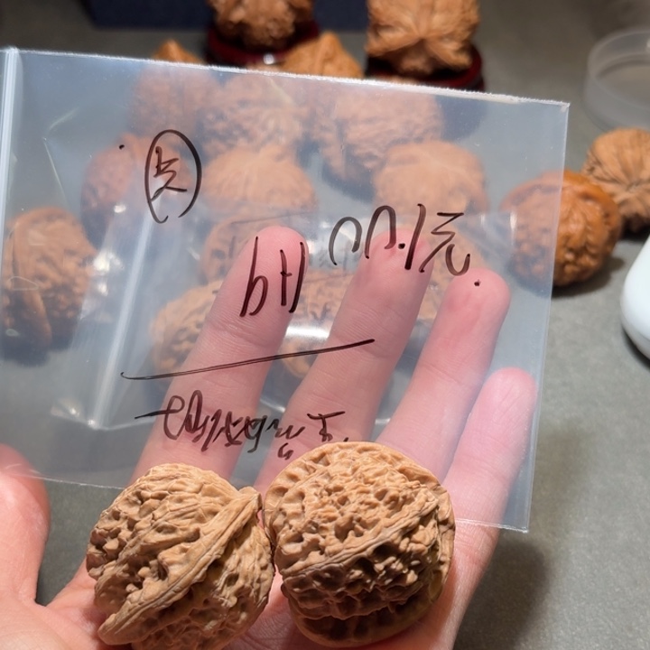博***优吊坠文玩核桃白狮子