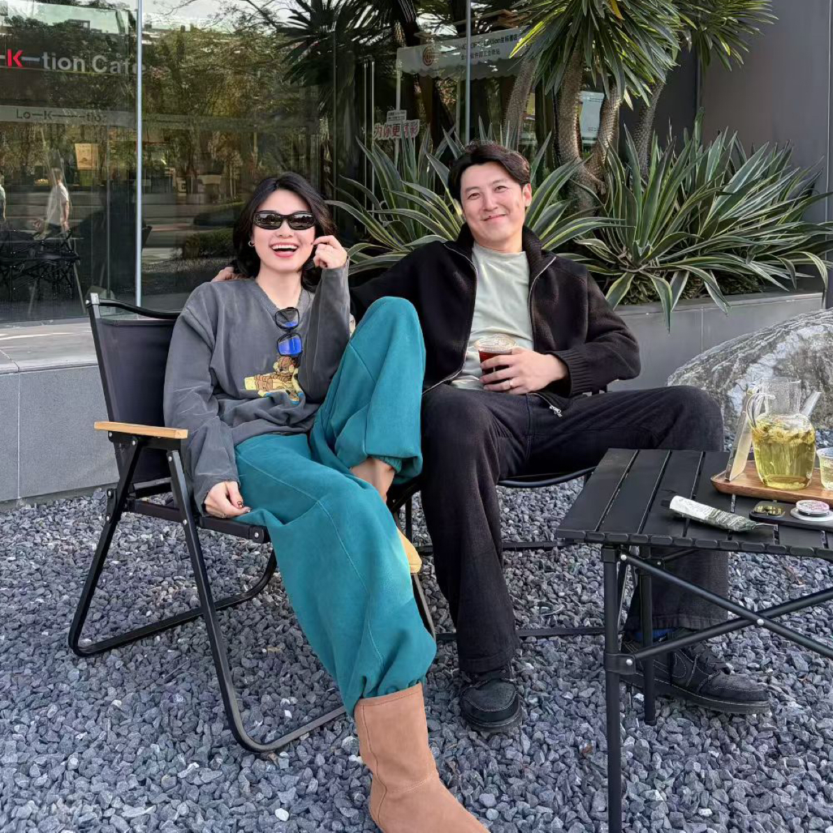 Aria&Eason泡菜冬季新款女加绒收口卫裤no退no换