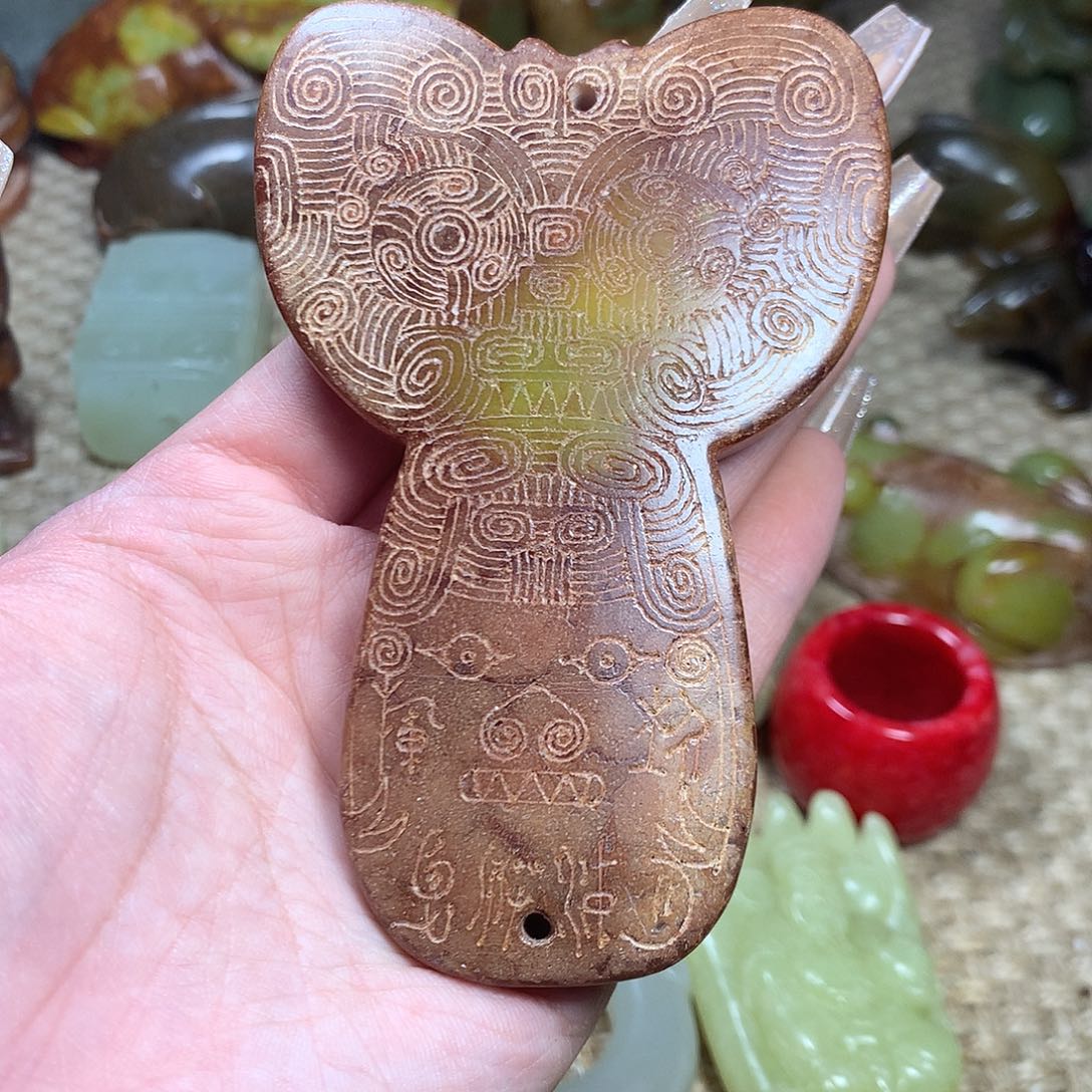 白玉菩提吊坠挂件