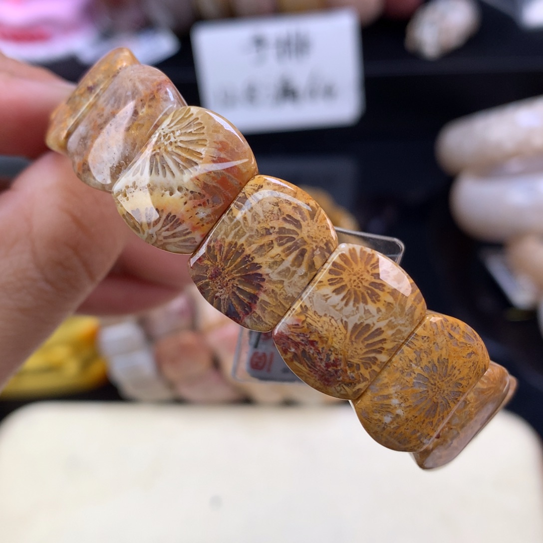 硅化珊瑚（珊瑚玉）未镶嵌吊坠(赠链)（31号）五折红大花