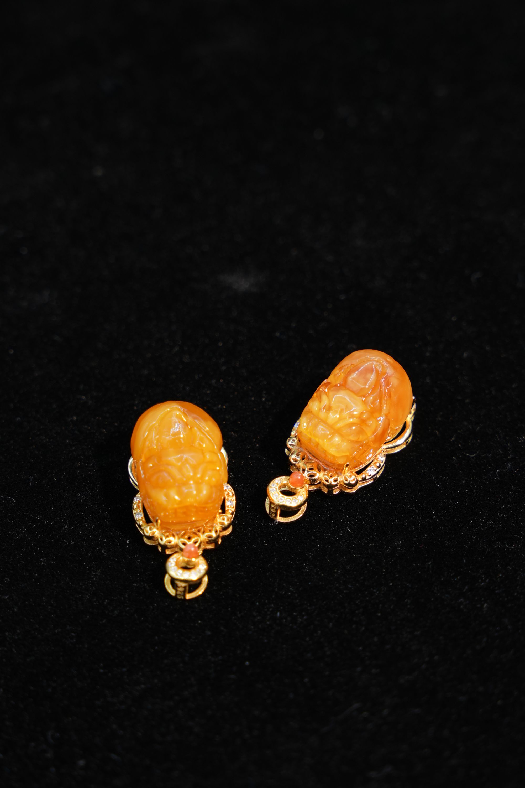 老蜡貔貅雕刻吊坠多样性发一件JZF1415802