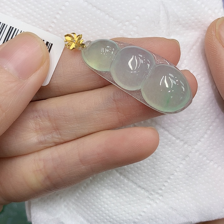 颈饰18K金镶嵌翡翠1234567889