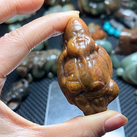 白玉菩提吊坠摆件