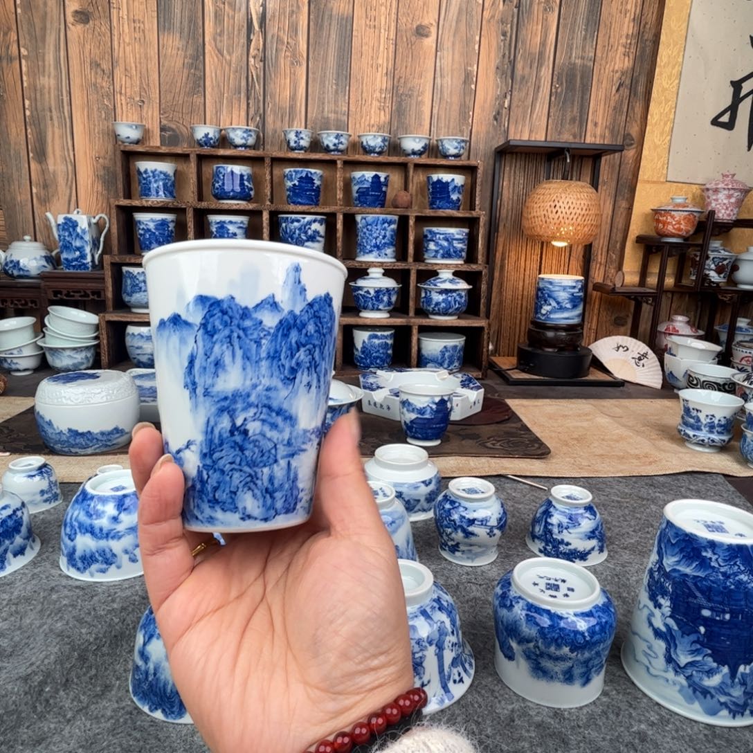 瓷片微瑕福利福利特价 一笔一墨 叩玉山房