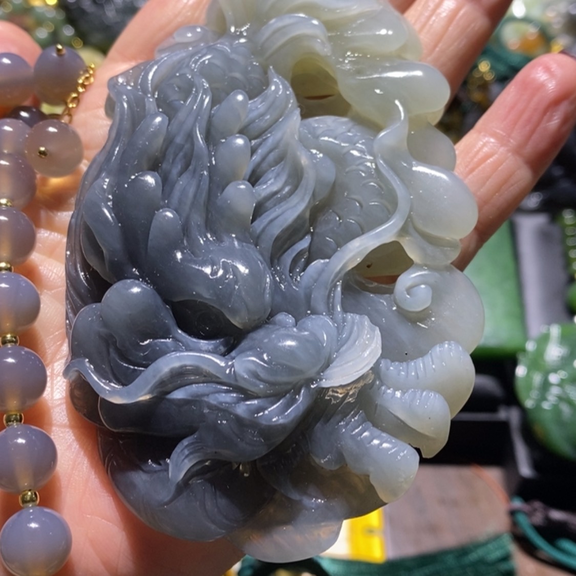 【闪购商品】岫玉毛衣链未镶嵌