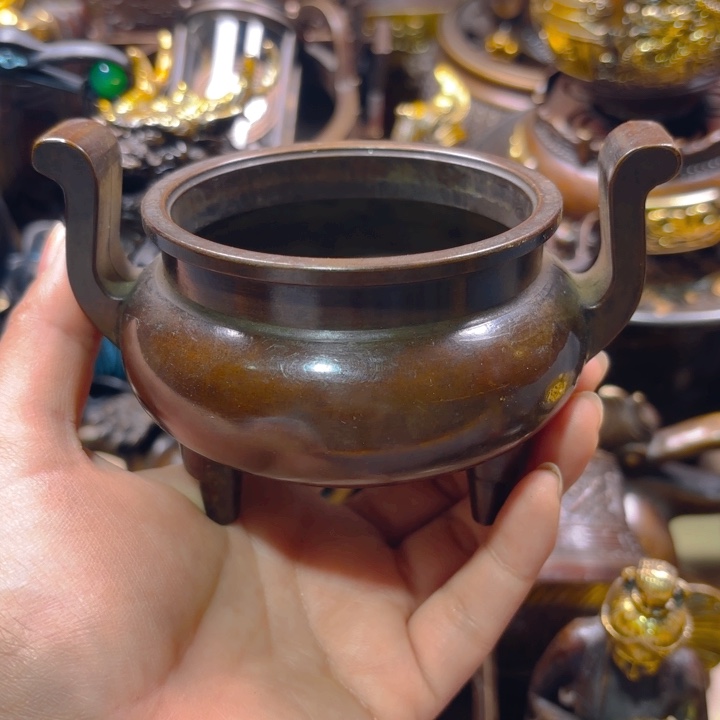 铜器摆件收收藏藏