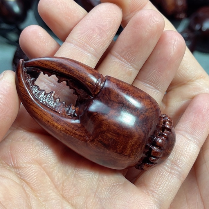 把件黄花梨/降香黄檀螃蟹钳