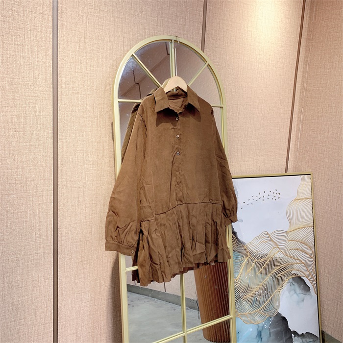 WW409深棕色孕妇裙90-140