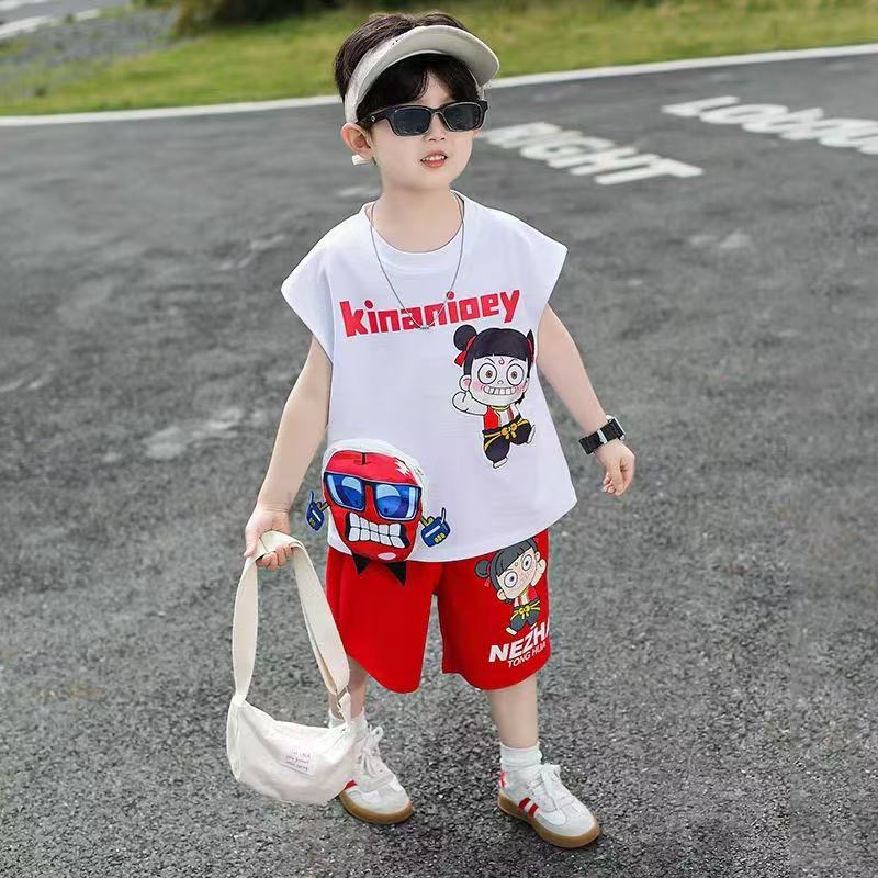 552005夏款时尚男童套装