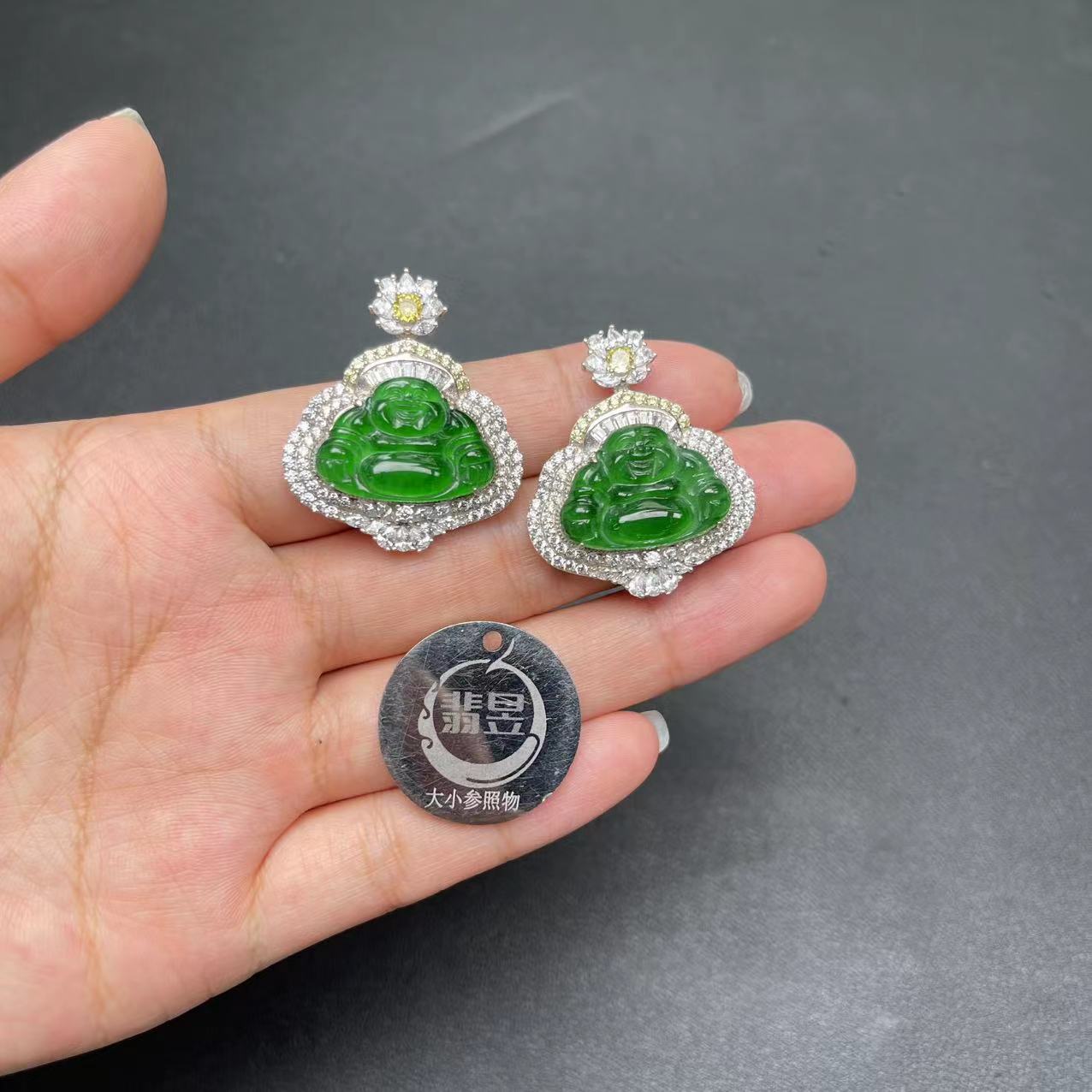 37383T14-4N11-翡翠佛公吊坠-多样性/发一件