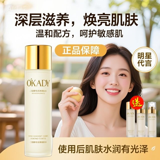 【明星同款】欧佩二裂酵母美肌水120ml 提亮肌肤清爽补水保湿