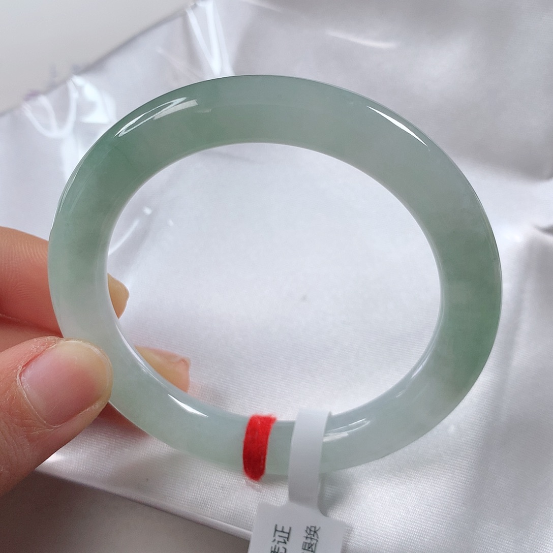 翡翠手镯未镶嵌 圆条①④⑦