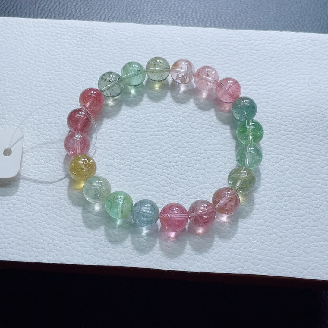 未镶嵌手链碧玺9.7mm左右