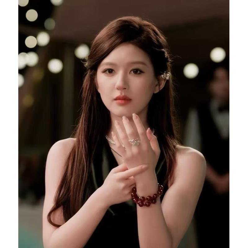 天然红玛瑙双圈手串10mm（露丝/许研同款）